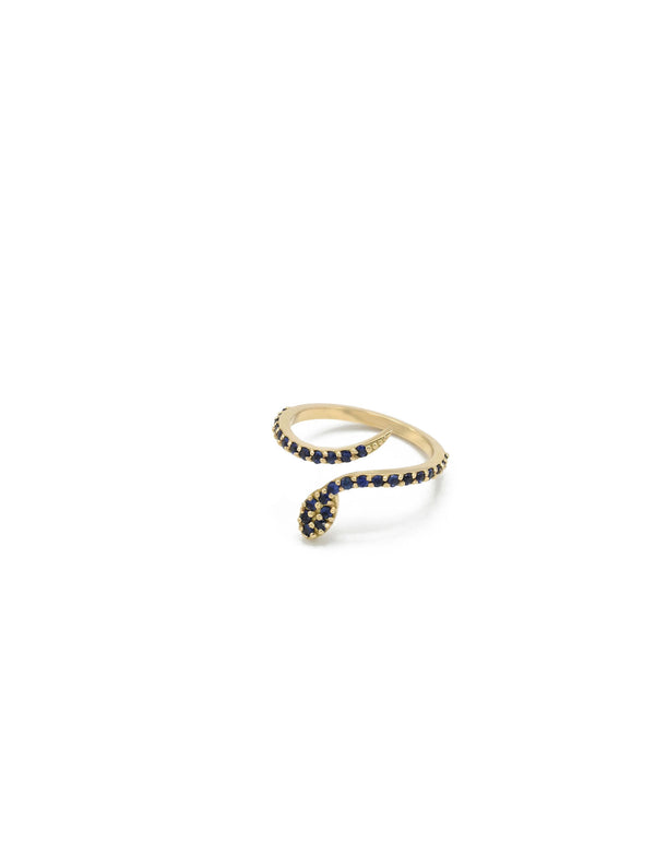 Maybe Blue 18K Gold Ring w. Sapphire