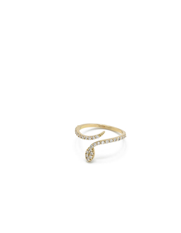 Maybe White 18K Gold Ring w. Diamonds